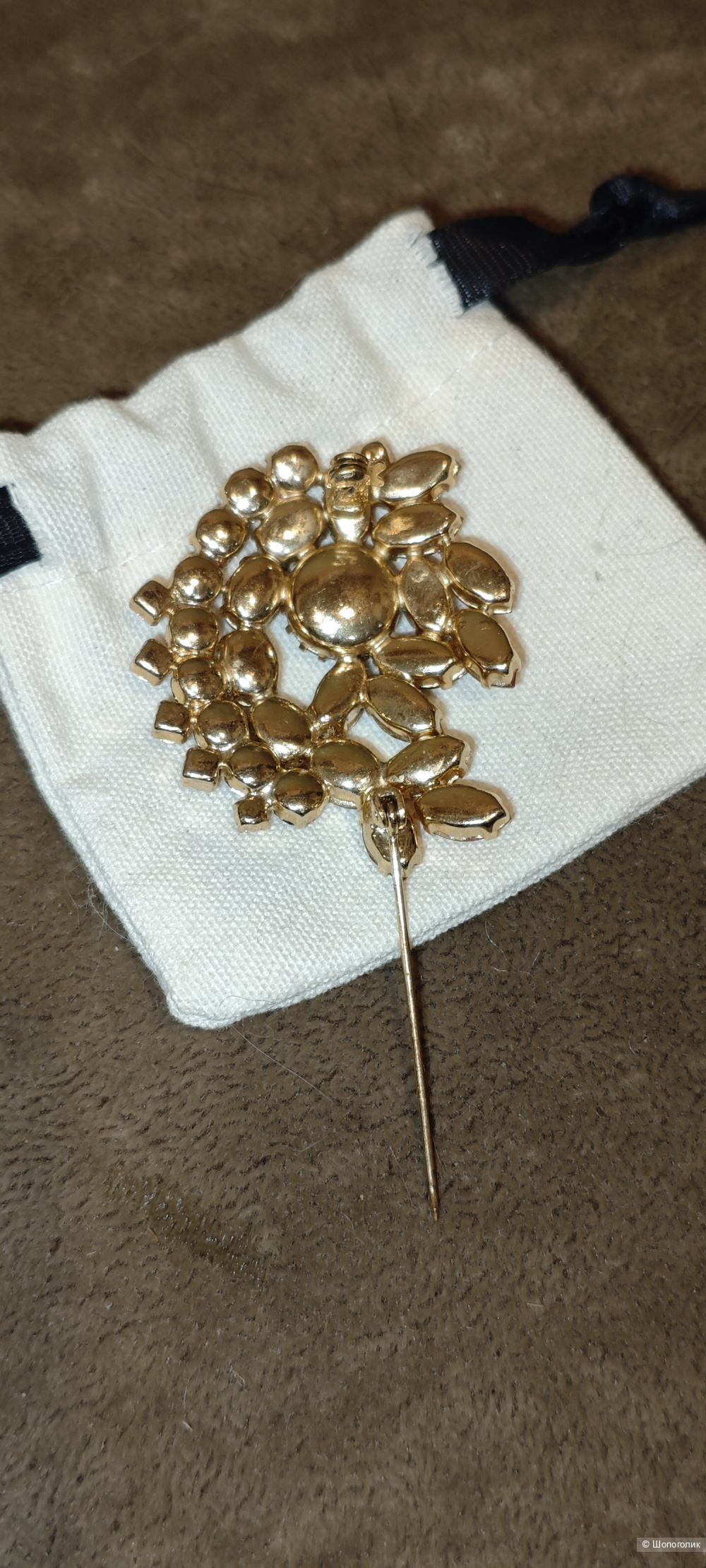 Брошь винтаж Чехословакия 4/5см