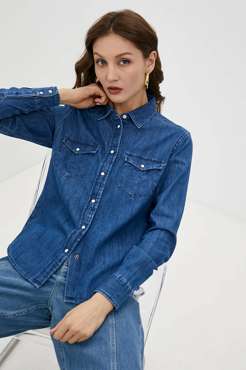 Джинсовая рубашка Freeway, 50 размер