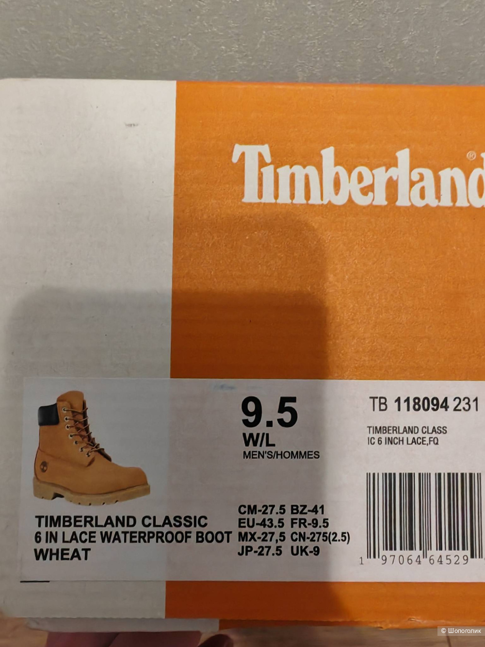Ботинки Timberland Premium 6 Inch Waterproof Boot, 43р
