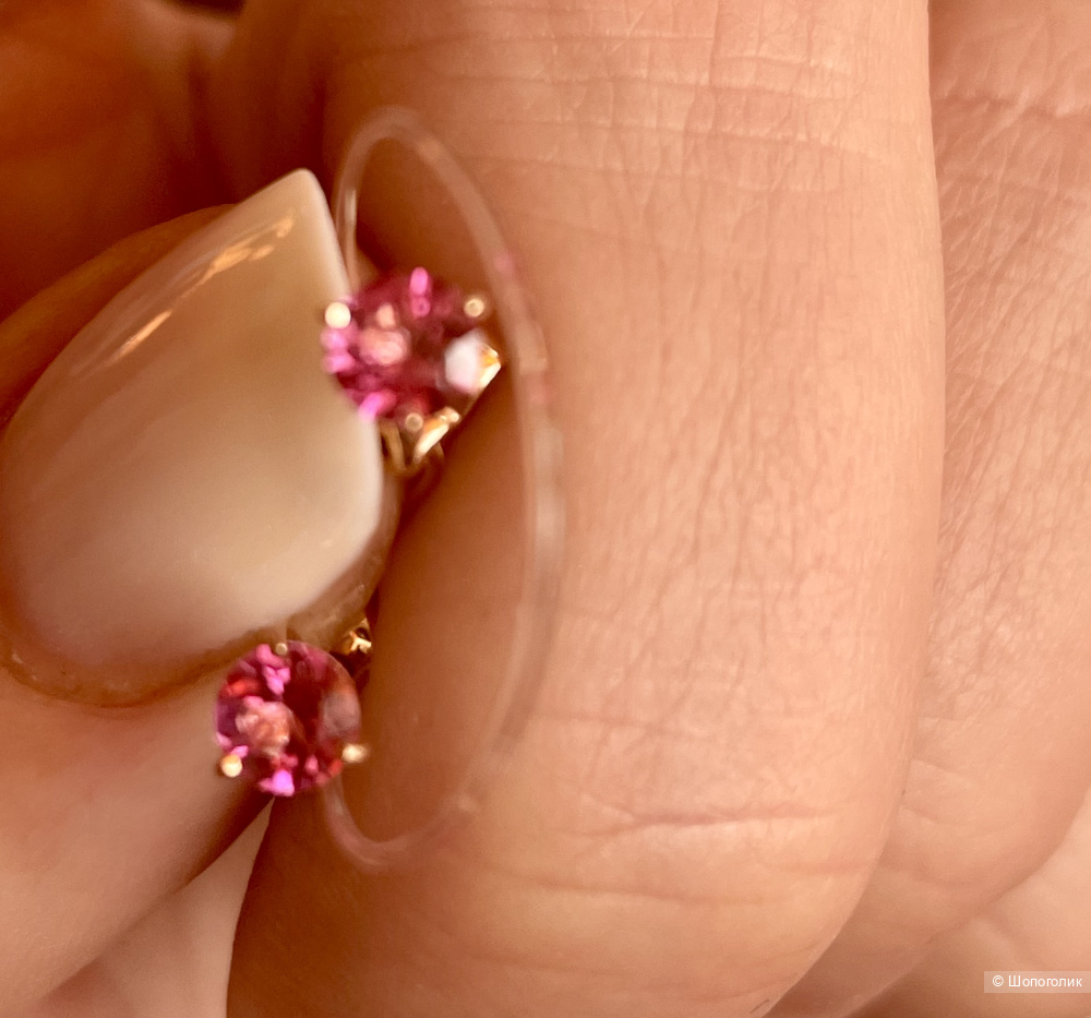 Золотые серьги с топазами Соколов