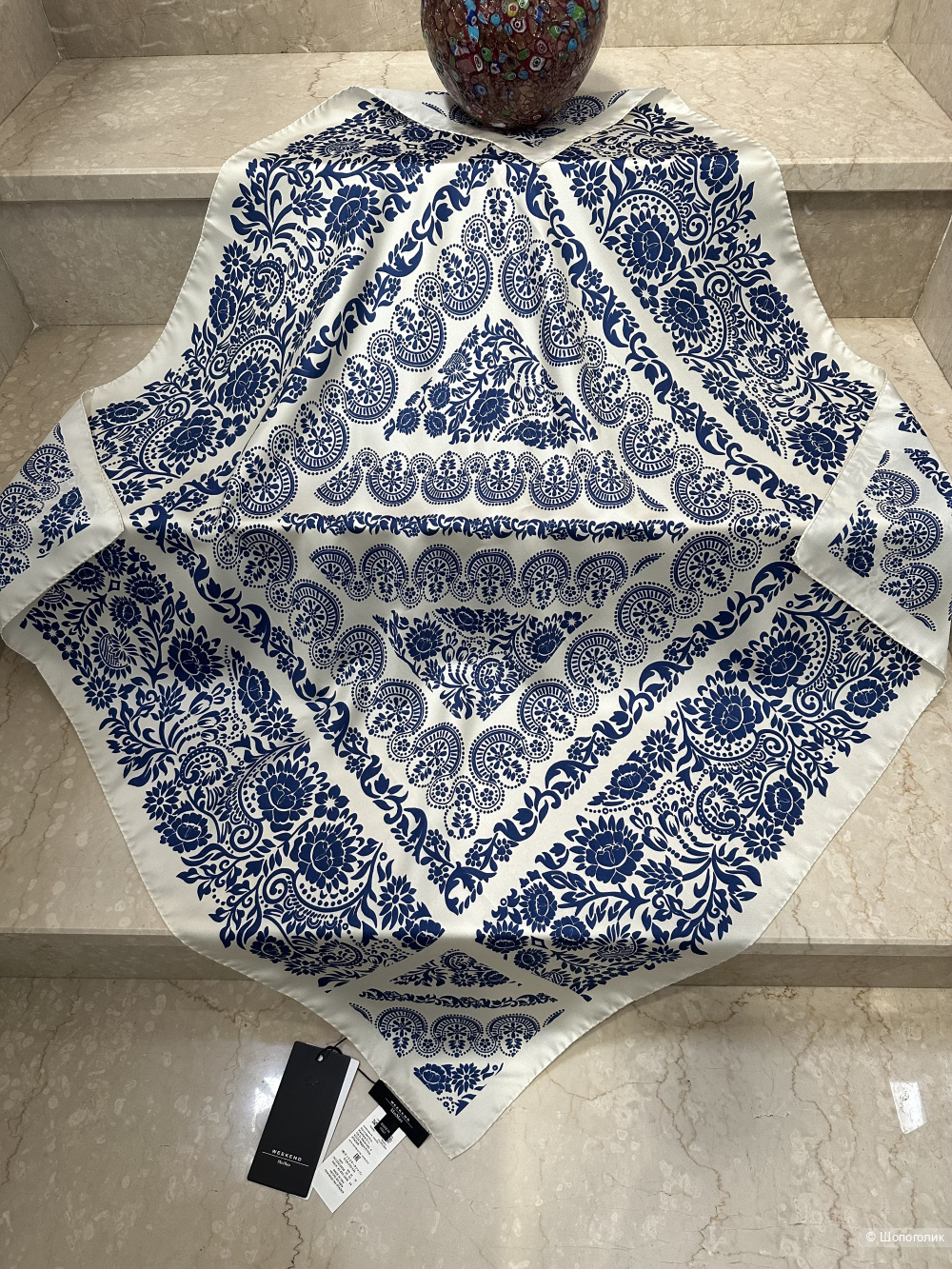 Шелковый платок Max Mara Weekend 90x90 см.