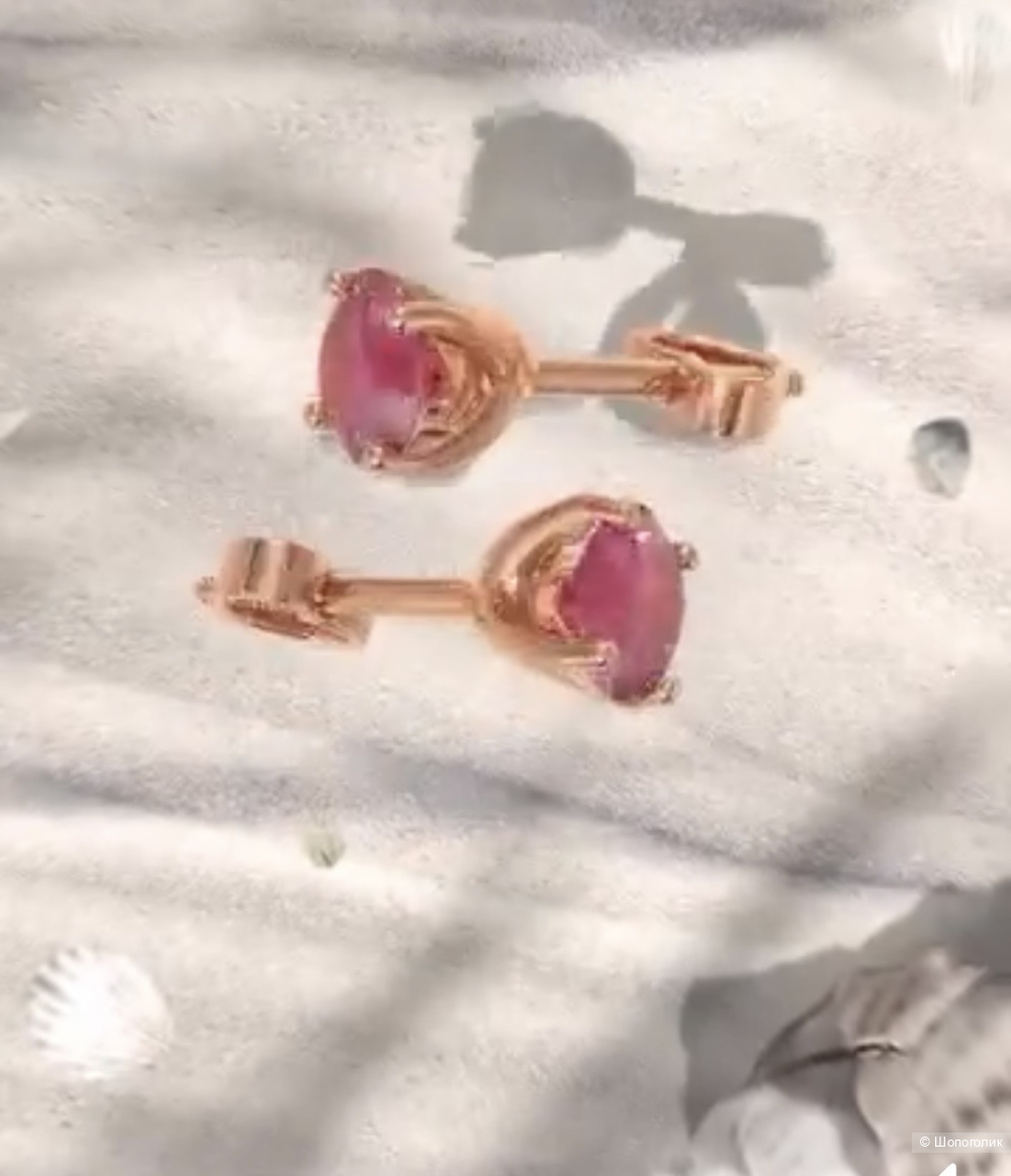 Золотые серьги с топазами Соколов