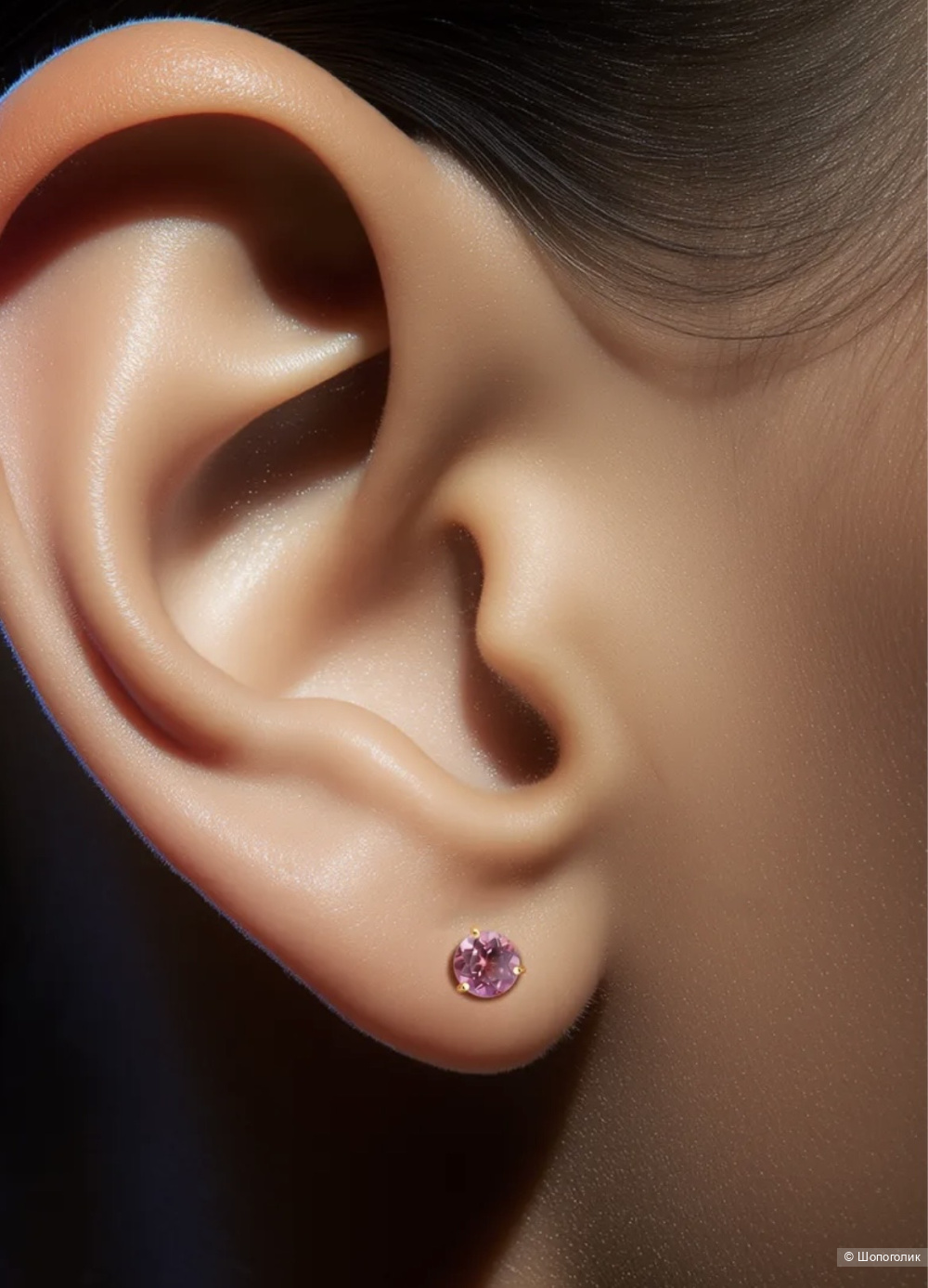 Золотые серьги с топазами Соколов