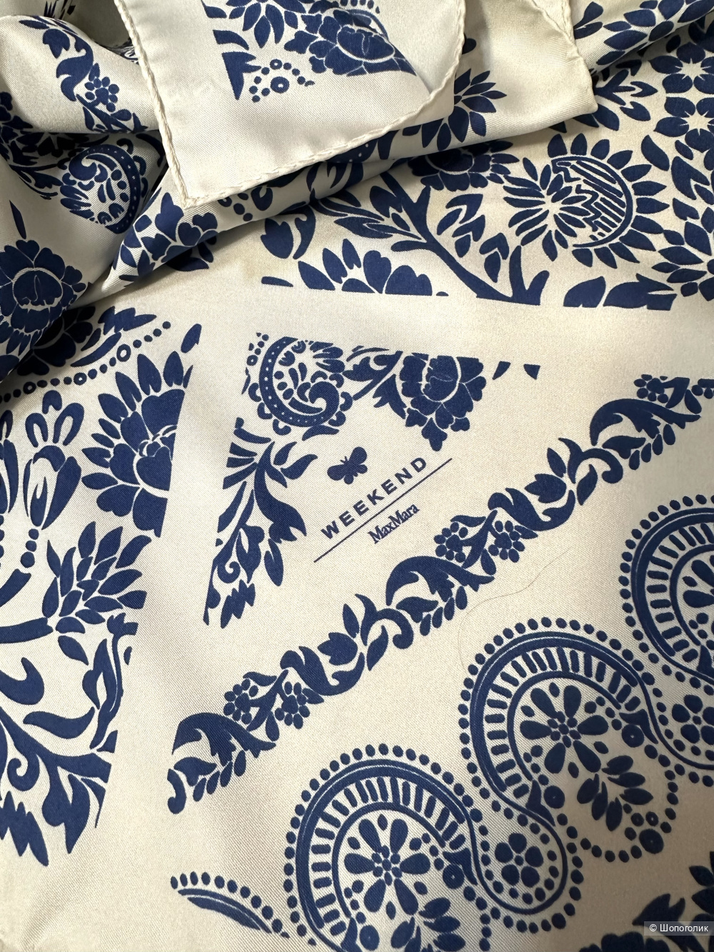 Шелковый платок Max Mara Weekend 90x90 см.