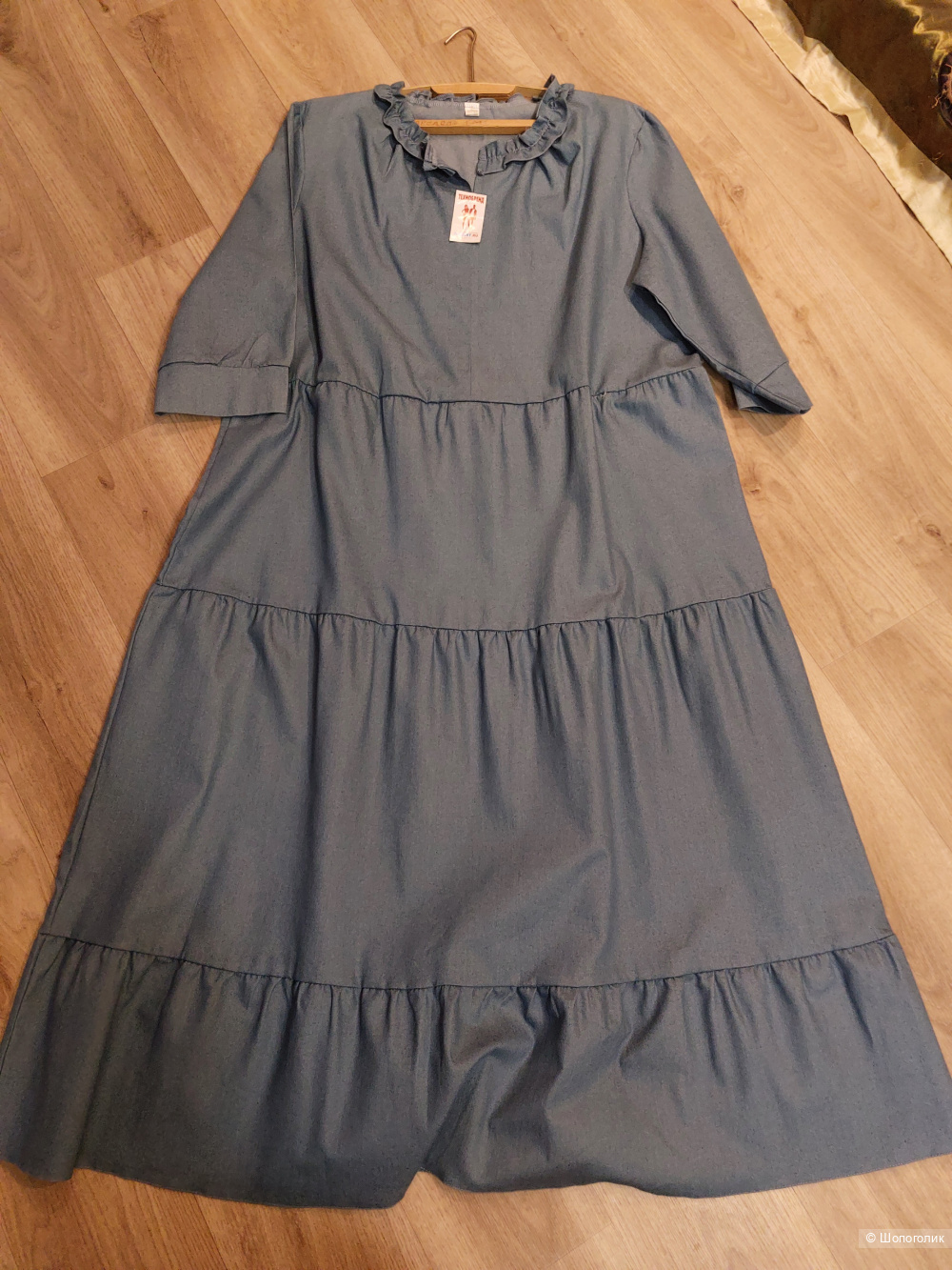 Платье джинсовое. No name. Размер 60