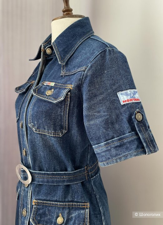 Montana, платье джинсовое из 80-х, М