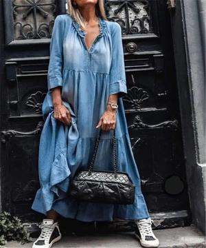 Платье джинсовое. No name. Размер 60