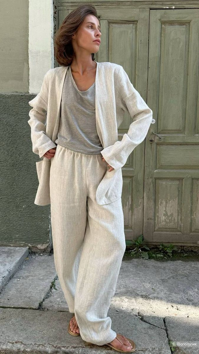 Льняные брюки H&M/L