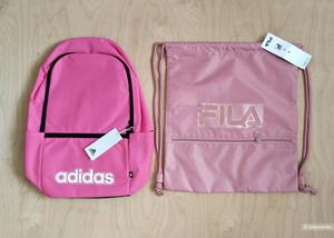 Комплектом рюкзак Adidas и мешок Fila