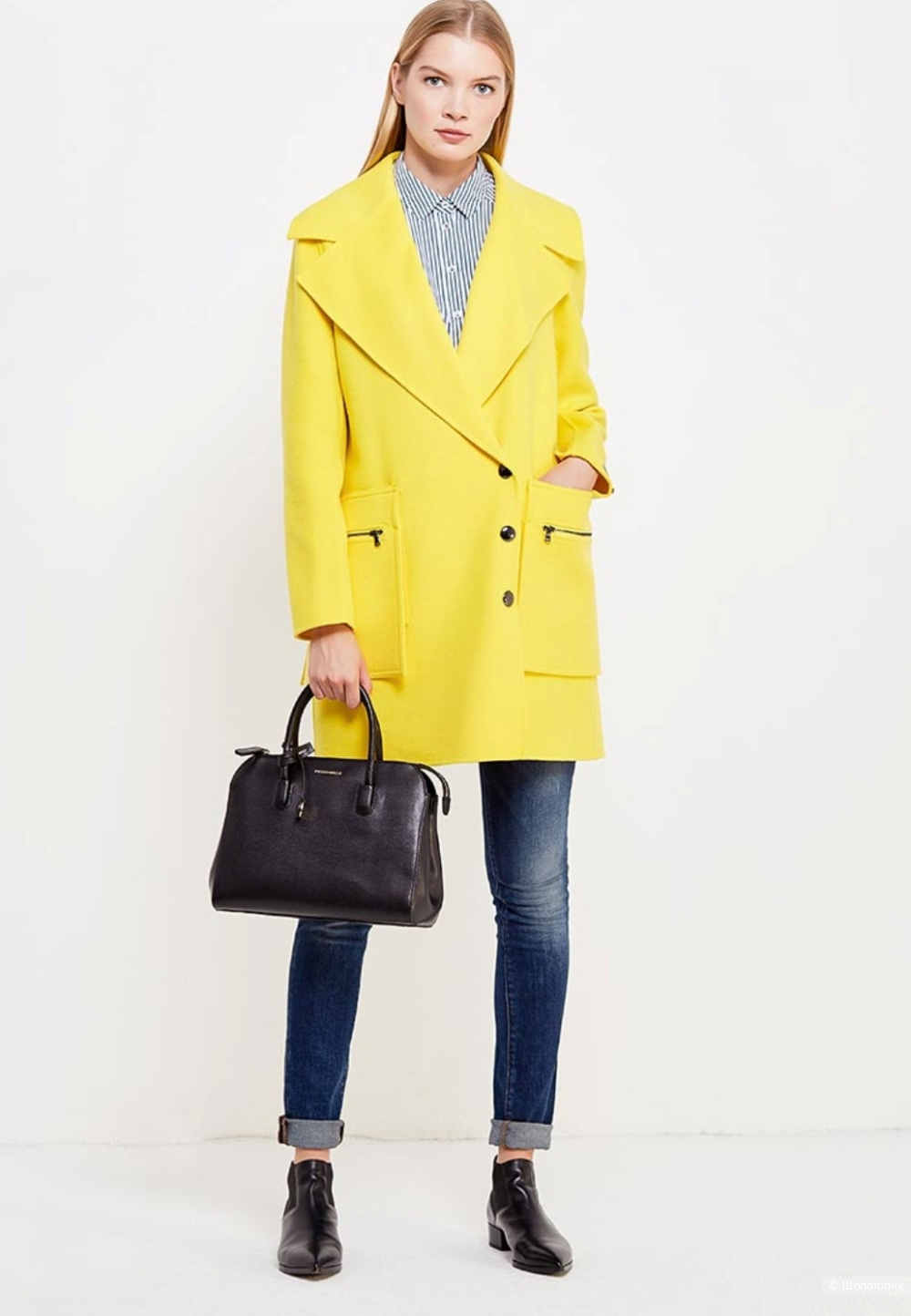 Сафьяновая сумка Coccinelle