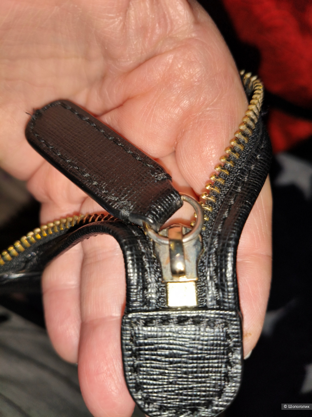 Сафьяновая сумка Coccinelle