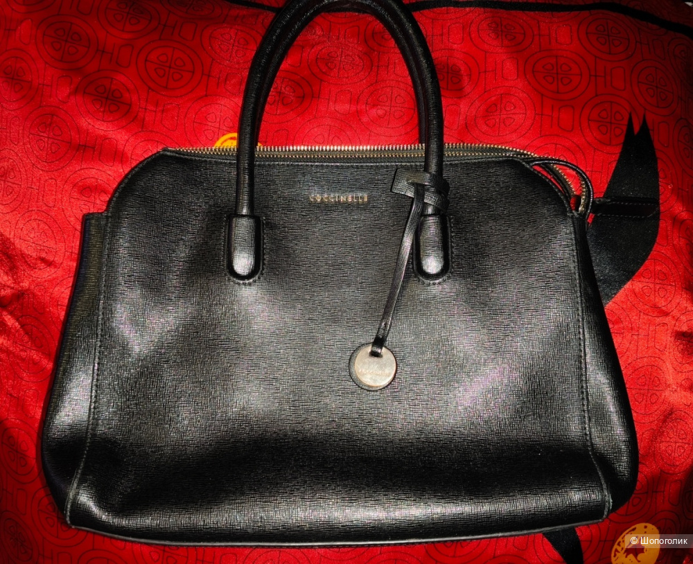 Сафьяновая сумка Coccinelle