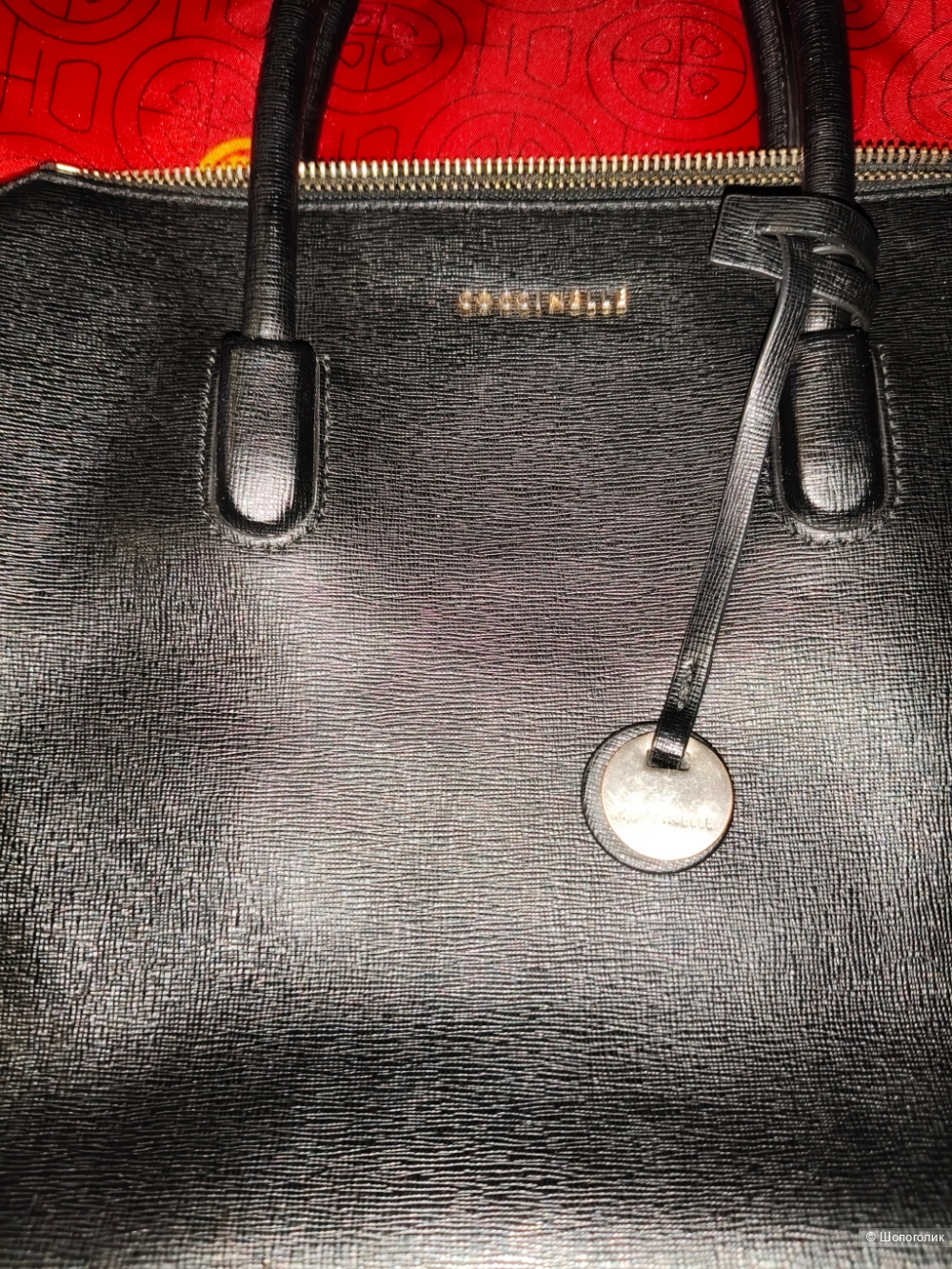 Сафьяновая сумка Coccinelle