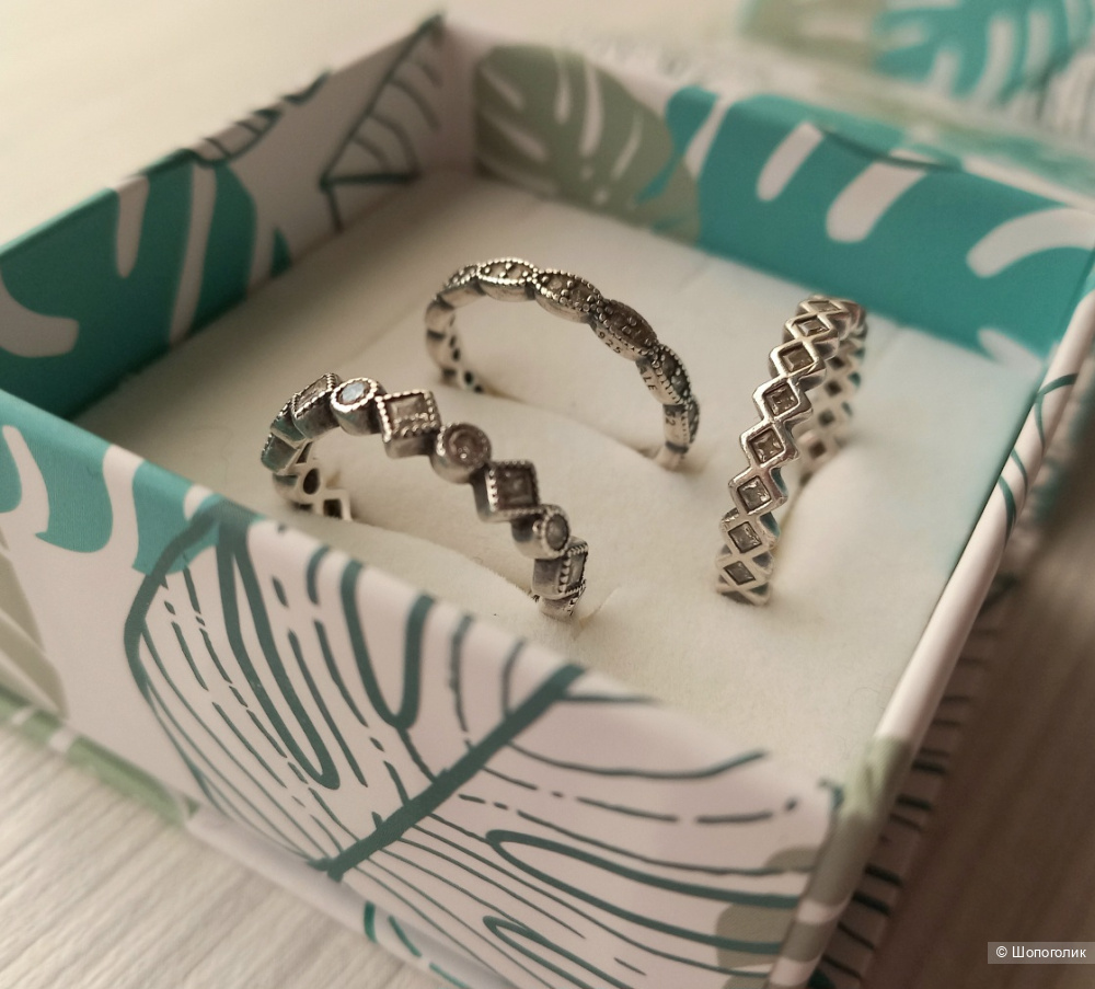 Сет из 6-ти колец L'attrice, 15-17