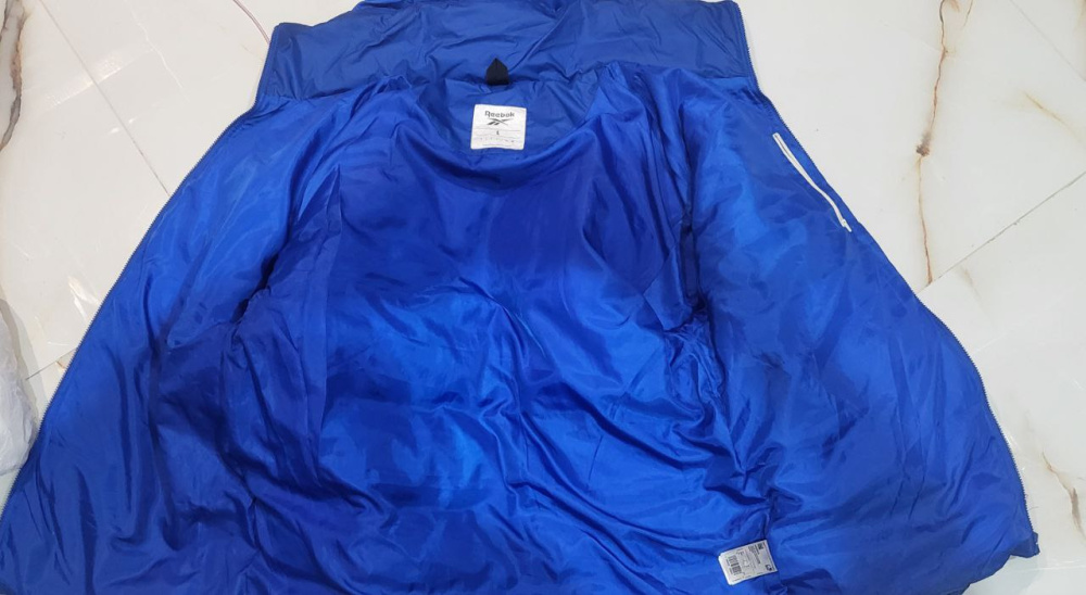 Пуховик  Reebok , оверсайз,   L    до 54