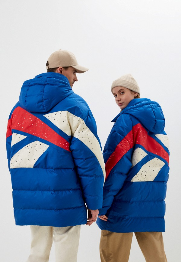 Пуховик  Reebok , оверсайз,   L    до 54