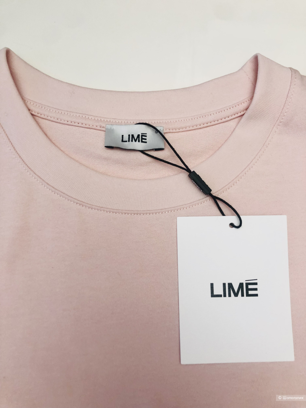 Футболка с жемчужным поясом-цепочкой  Lime (S)