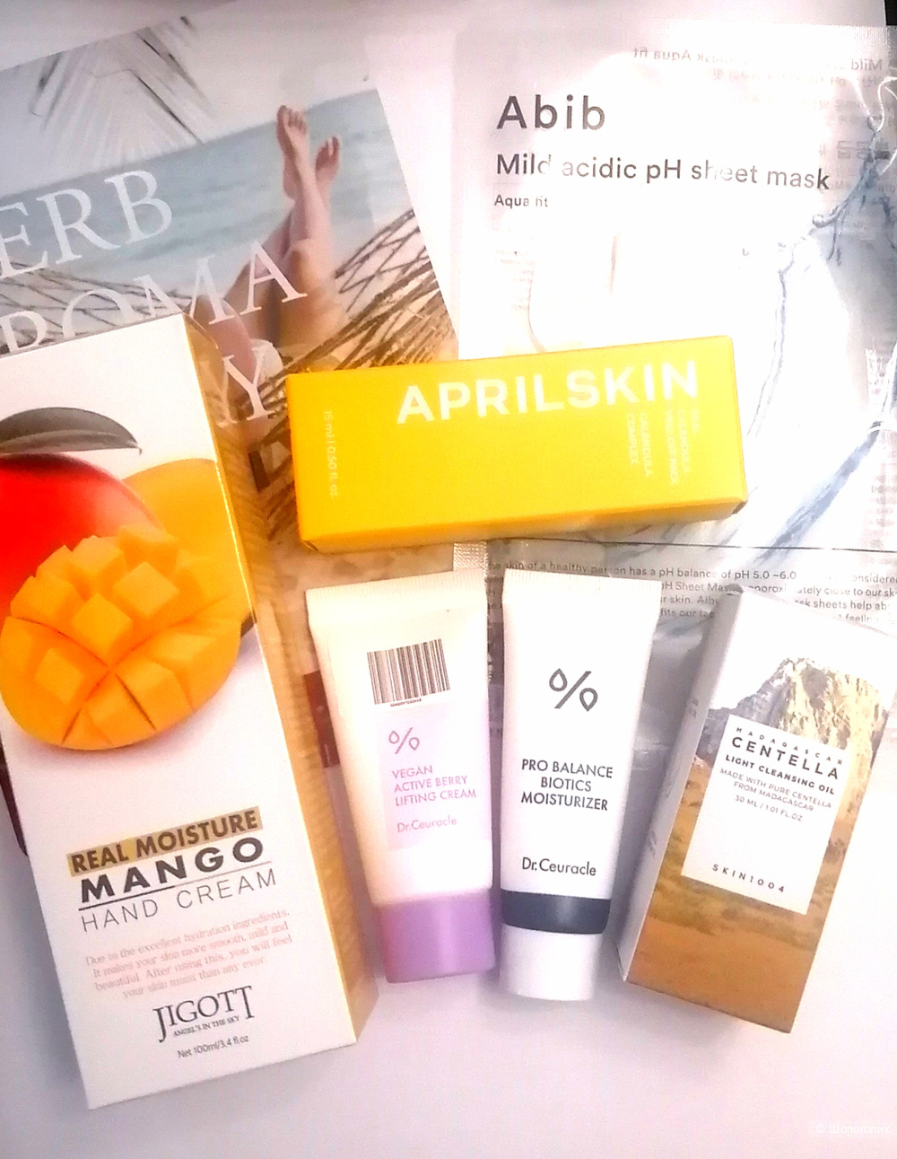 Набор корейской косметики, 7 средств, onesize