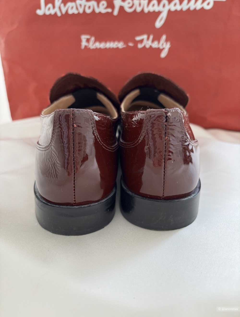 Кожаные лаковые лоферы Lloyd размер 38