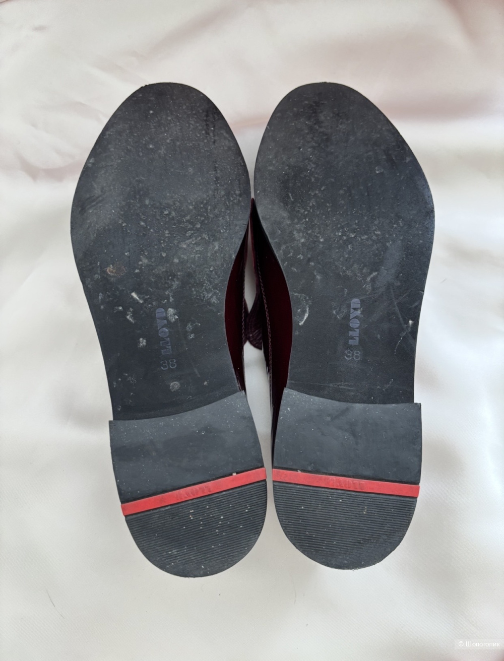 Кожаные лаковые лоферы Lloyd размер 38