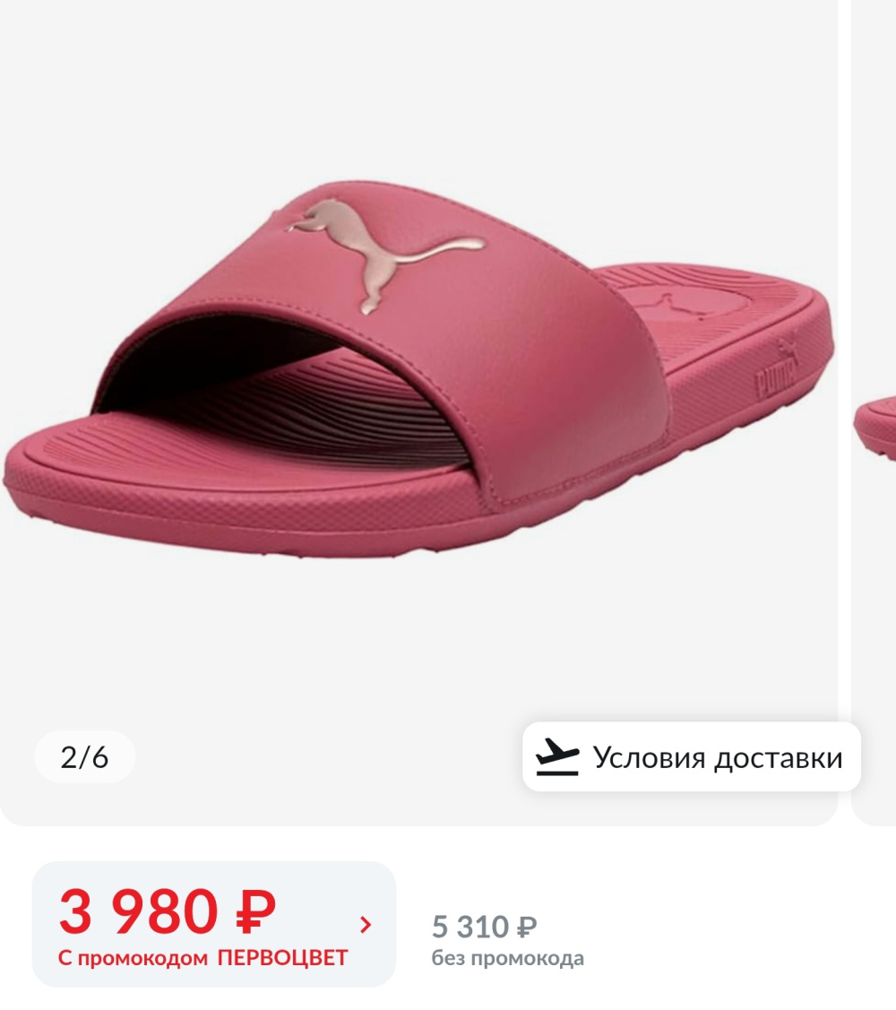 Сланцы Puma 38-39