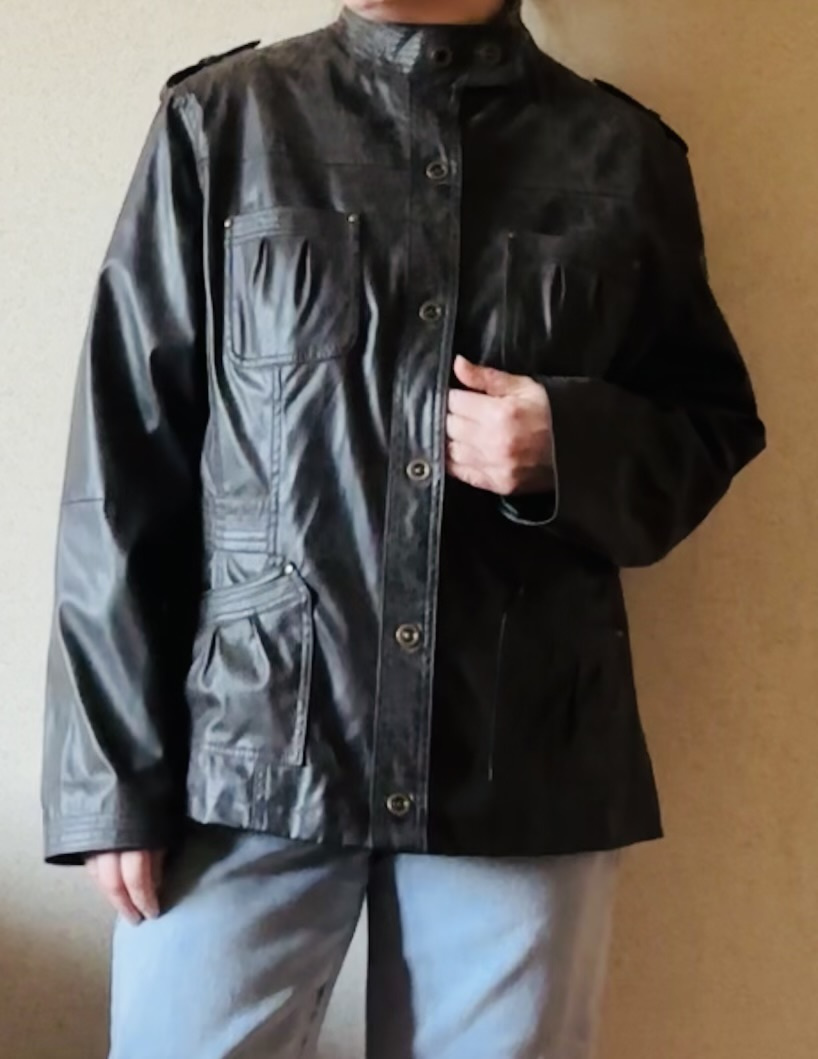 Куртка кожаная BIAGGINI, размер 54-56