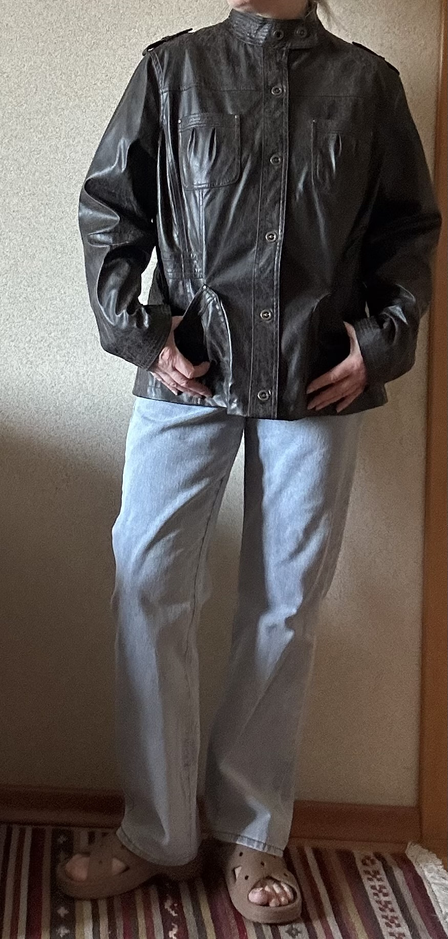 Куртка кожаная BIAGGINI, размер 54-56