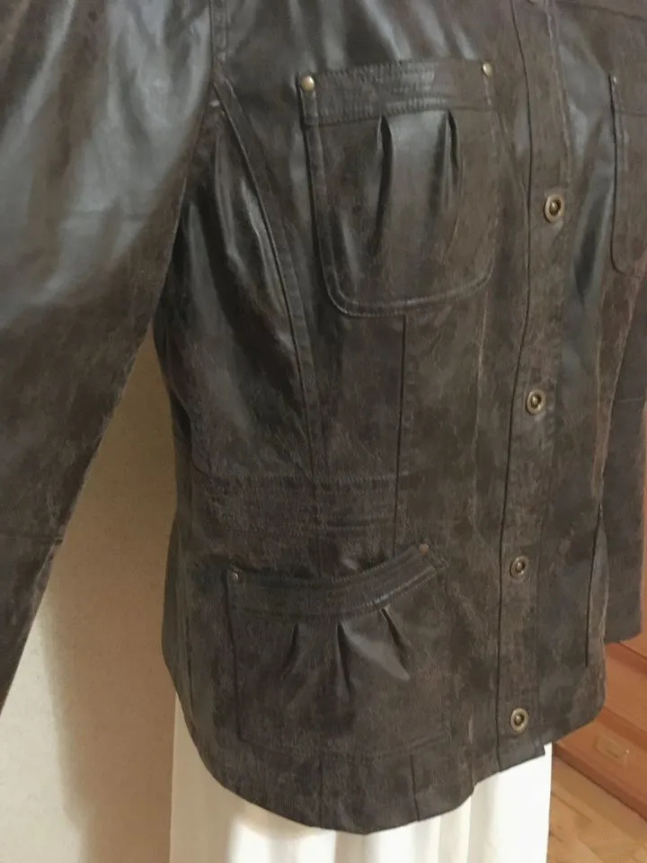 Куртка кожаная BIAGGINI, размер 54-56