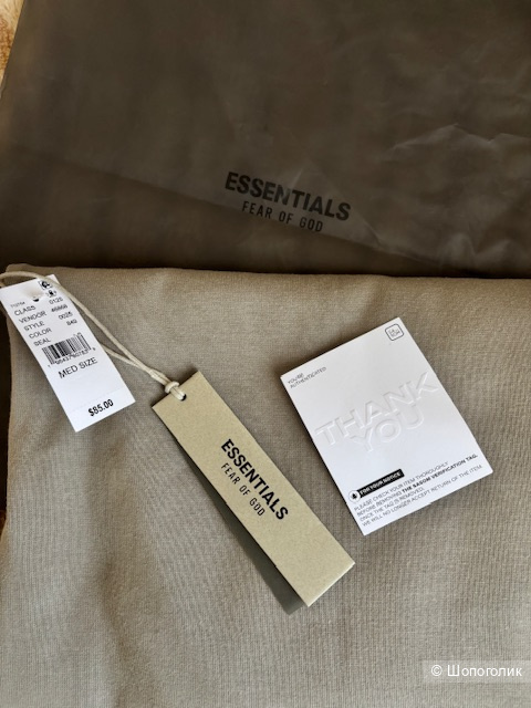 Лонгслив Essentials Fear of God размер М