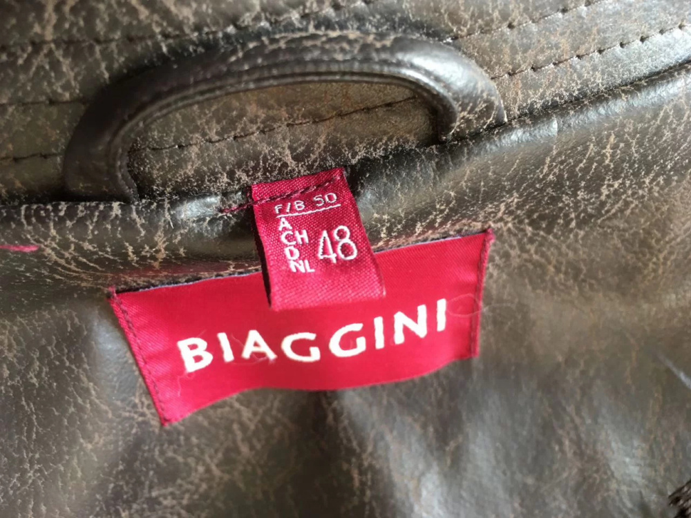 Куртка кожаная BIAGGINI, размер 54-56