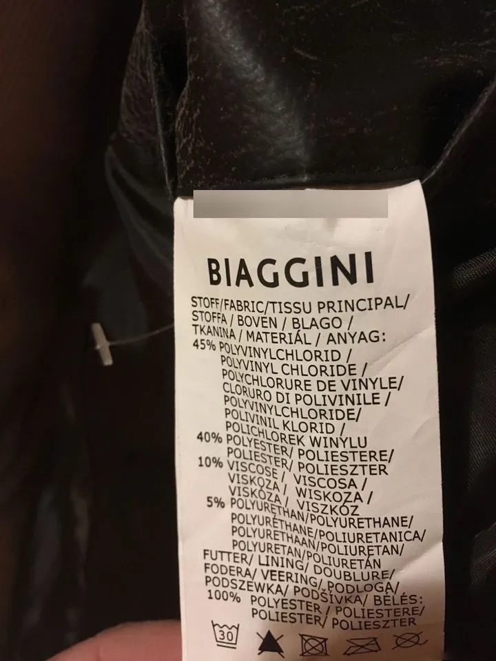 Куртка кожаная BIAGGINI, размер 54-56