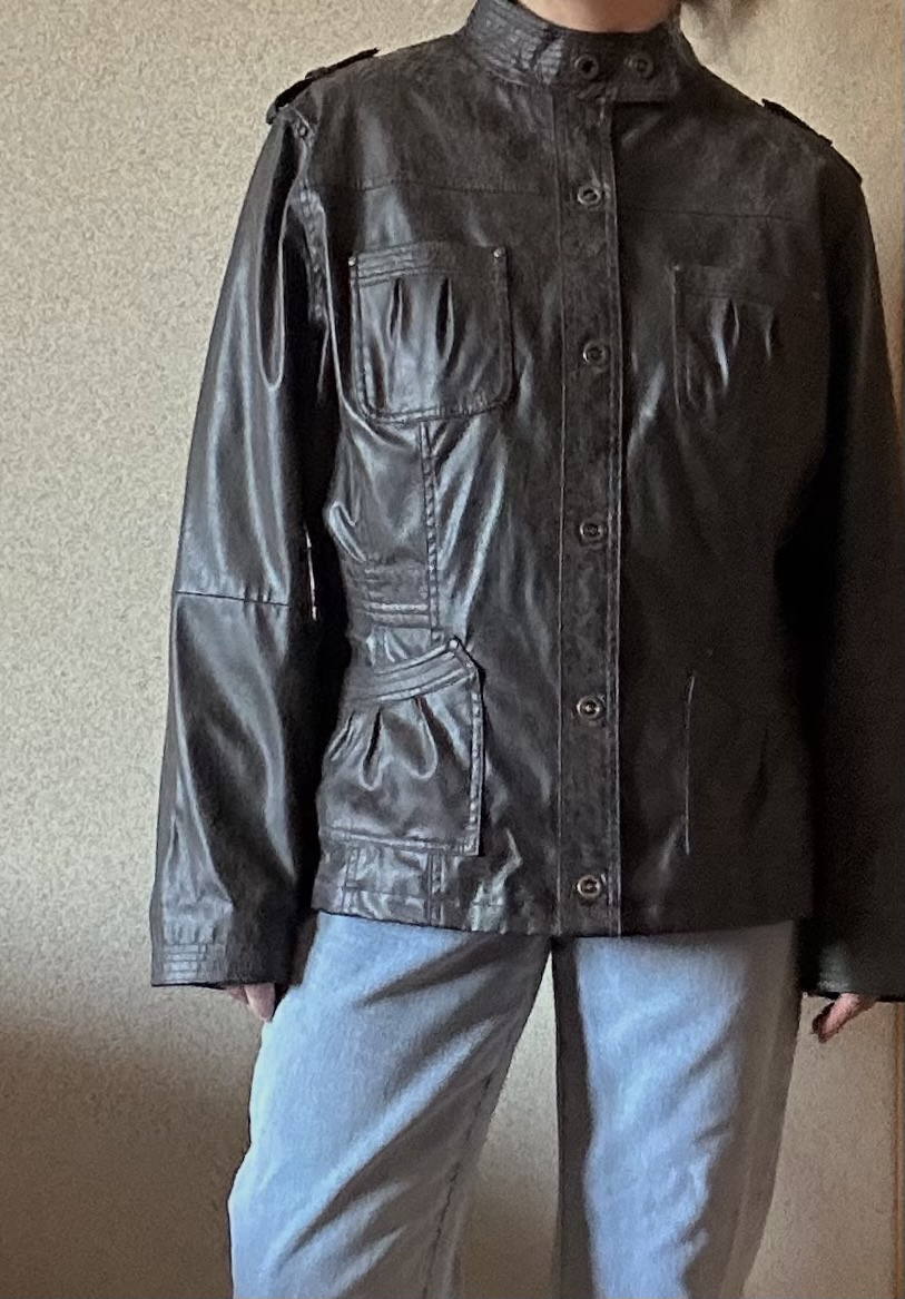 Куртка кожаная BIAGGINI, размер 54-56