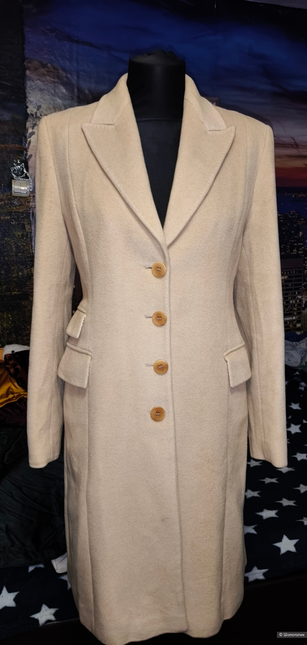 Силуэтное шерстяное пальто Paul Costelloe 44