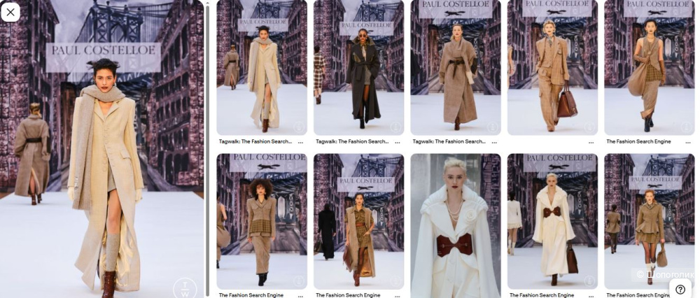 Силуэтное шерстяное пальто Paul Costelloe 44