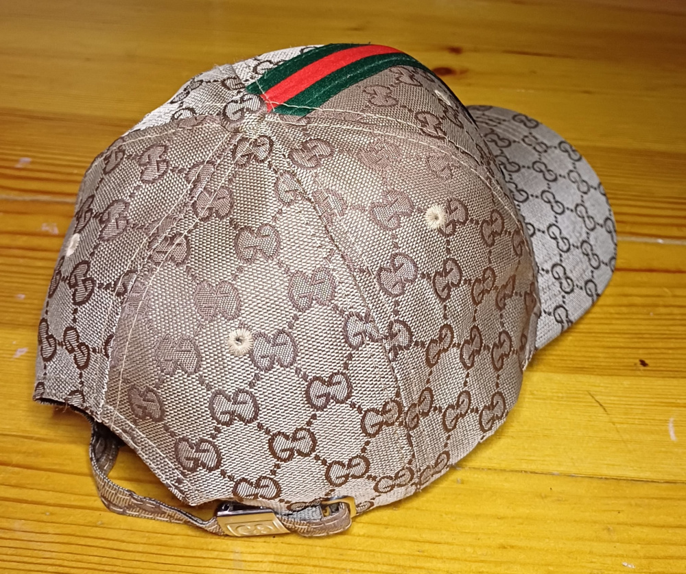 Бейсболка кепка с принтом Gucci, one size.
