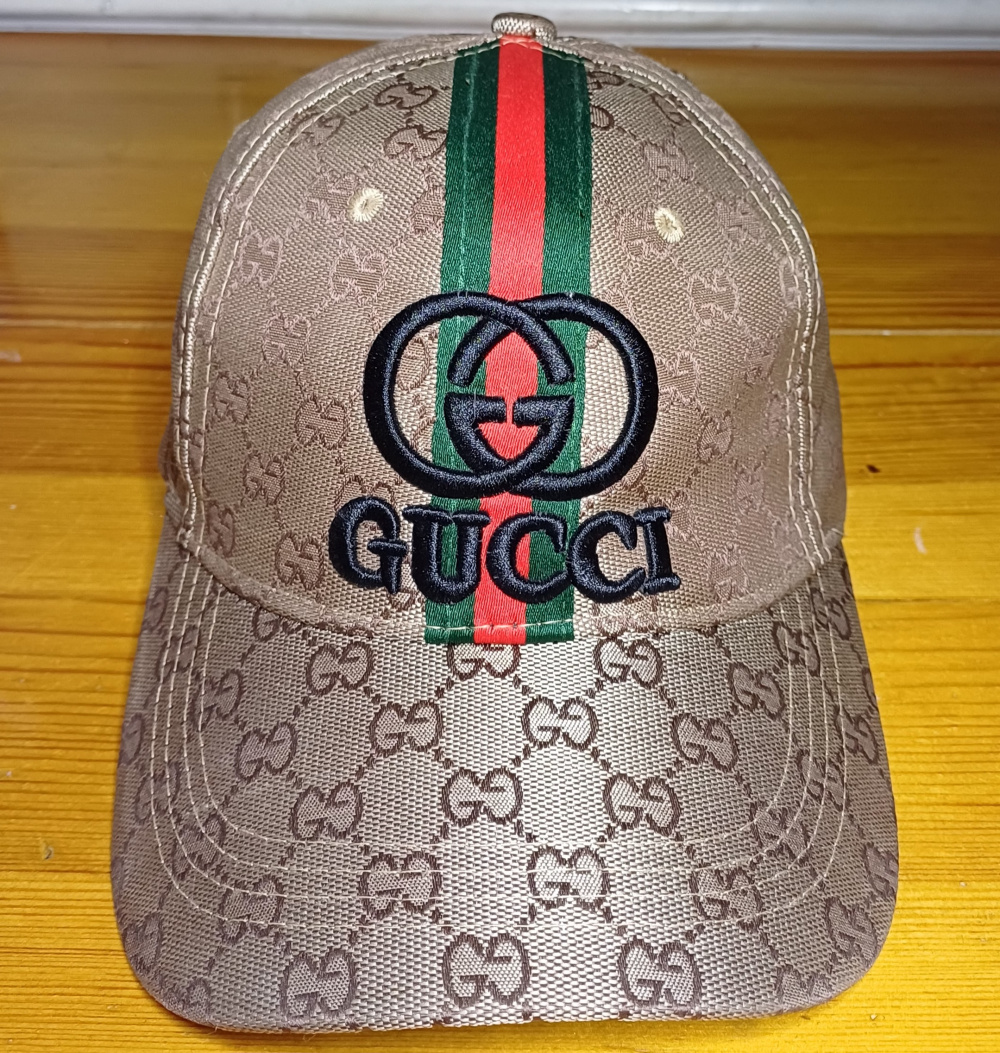 Бейсболка кепка с принтом Gucci, one size.