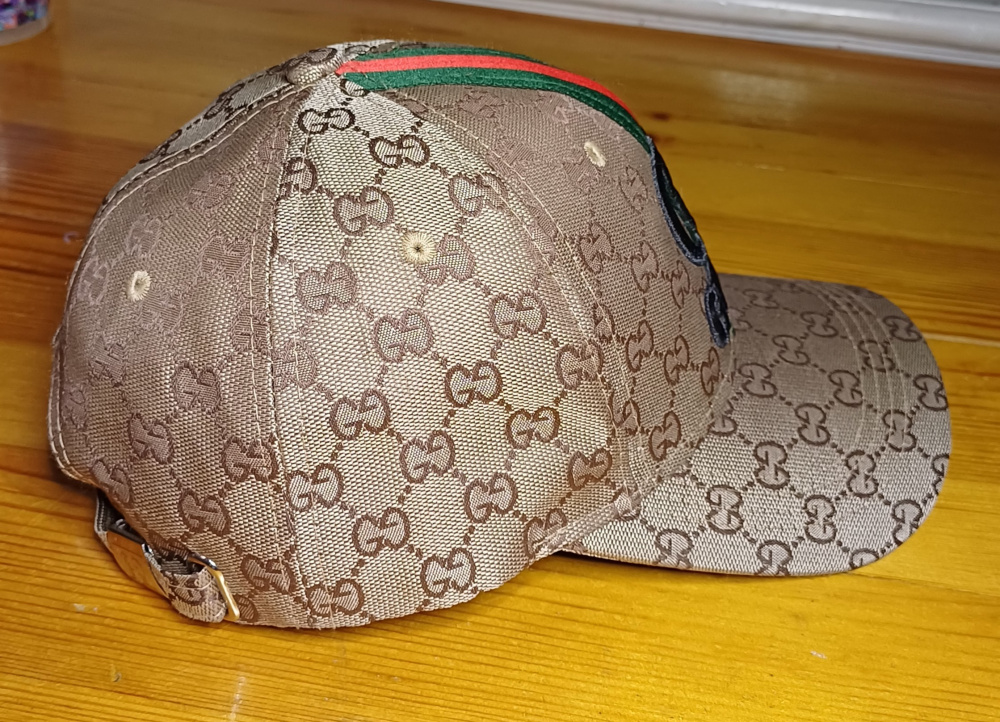 Бейсболка кепка с принтом Gucci, one size.