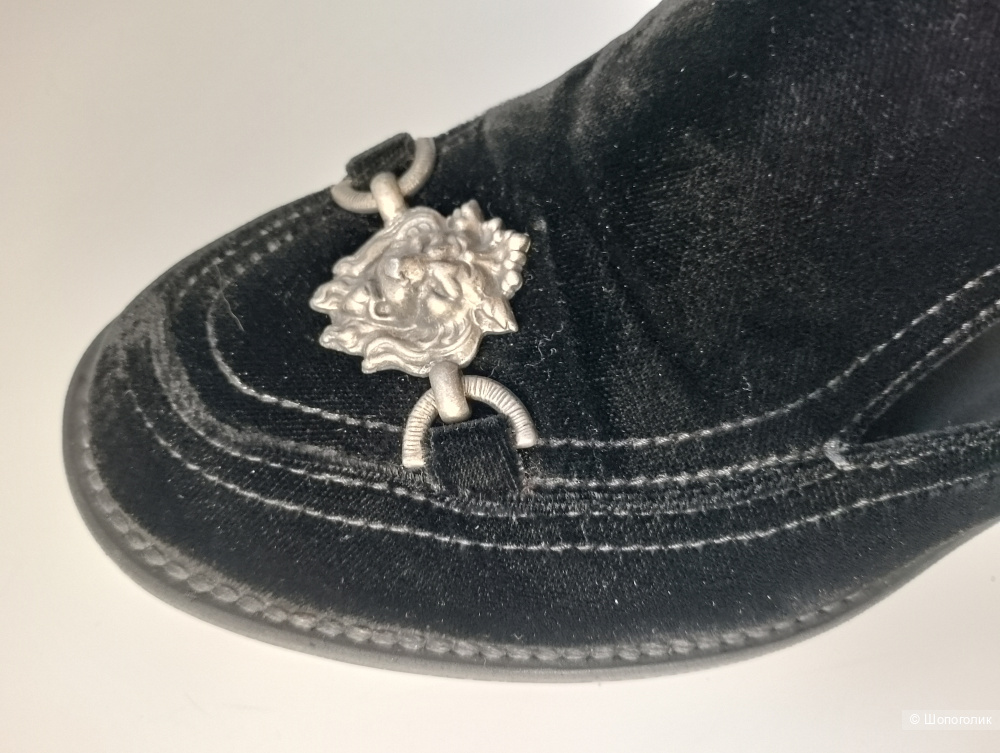 Лоферы chanel со львом велюровые, 39С