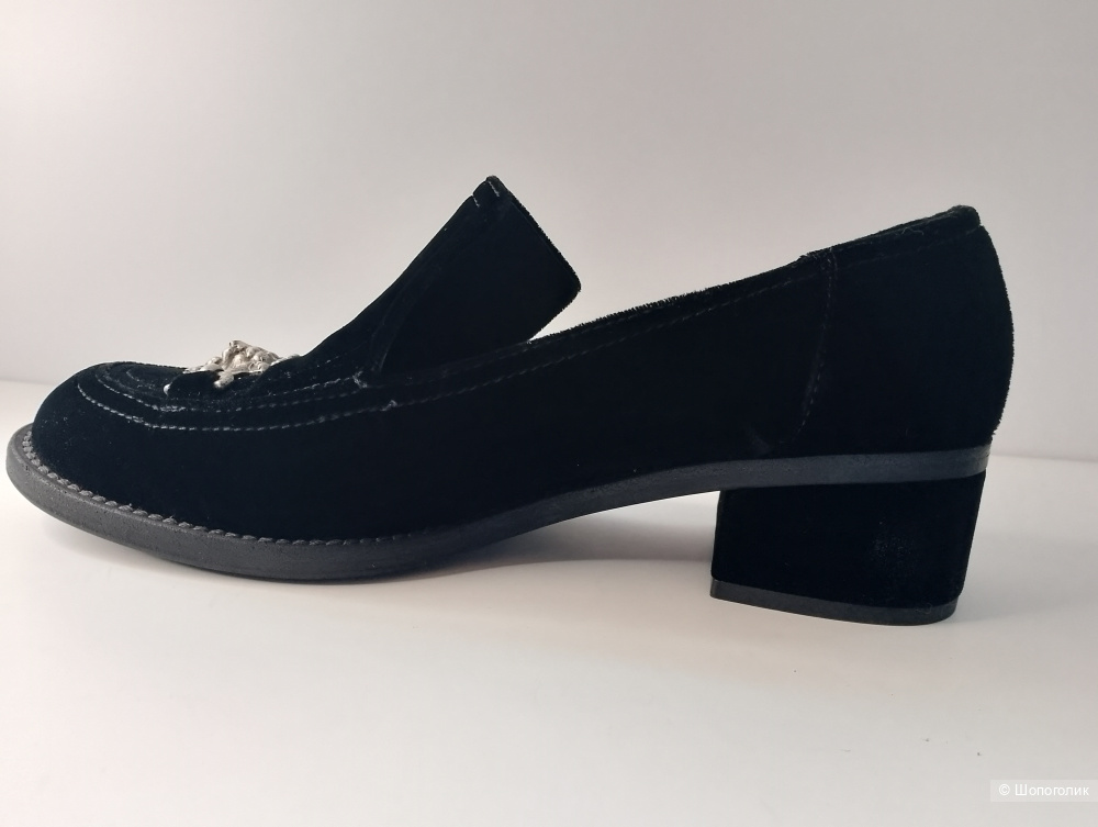 Лоферы chanel со львом велюровые, 39С