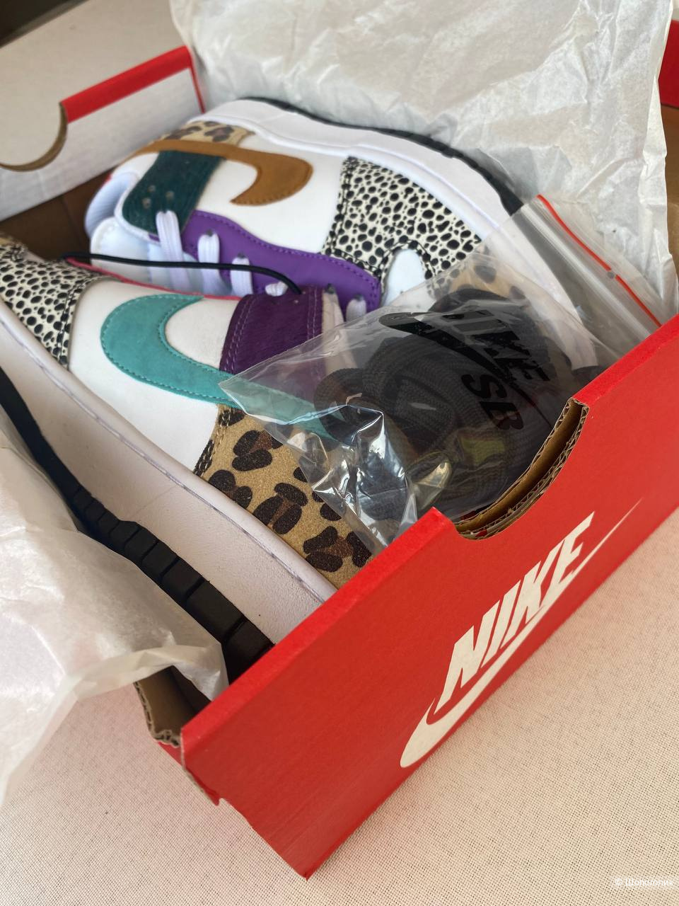 Кроссовки Nike Dunk Low "Safari Mix" р. 38,5-39