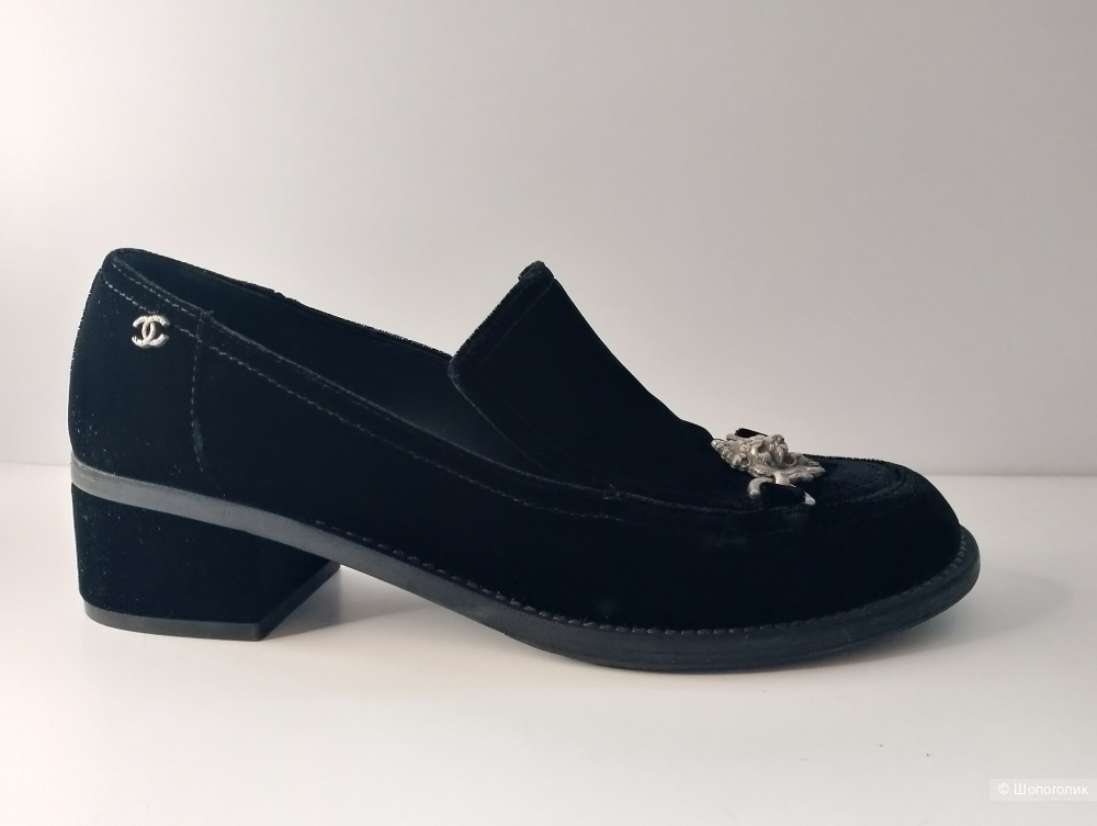 Лоферы chanel со львом велюровые, 39С