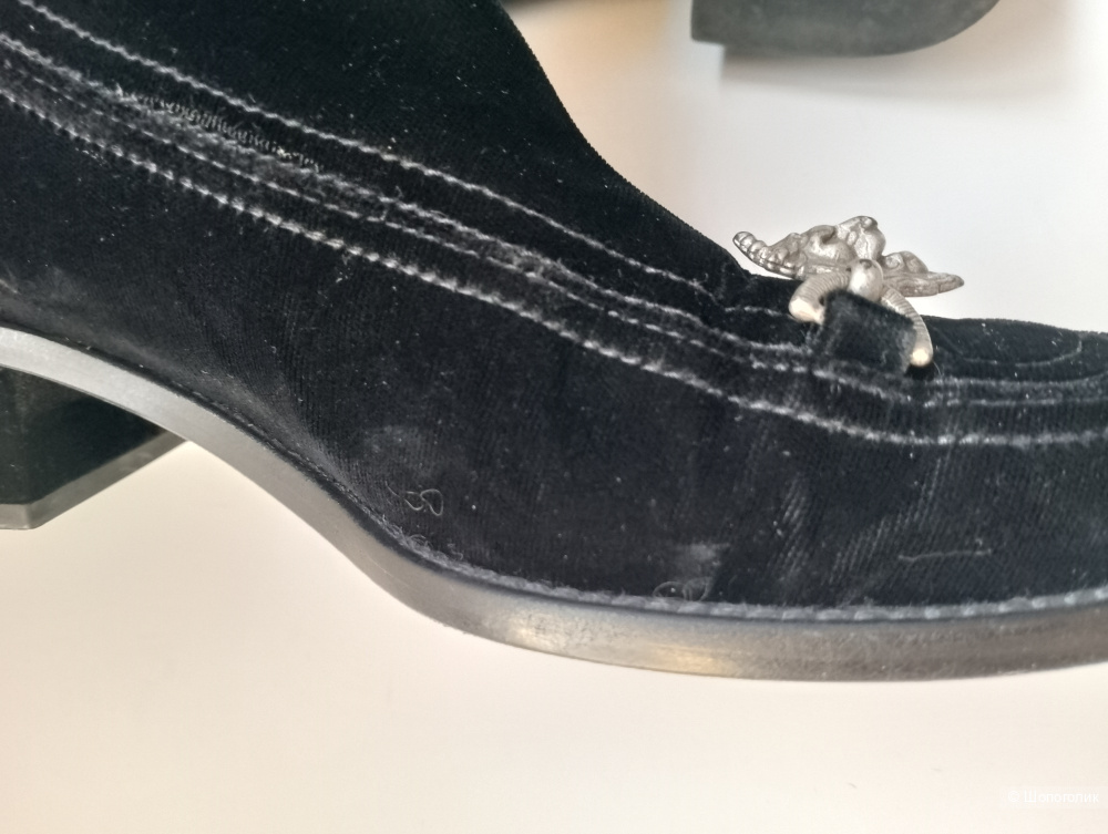 Лоферы chanel со львом велюровые, 39С