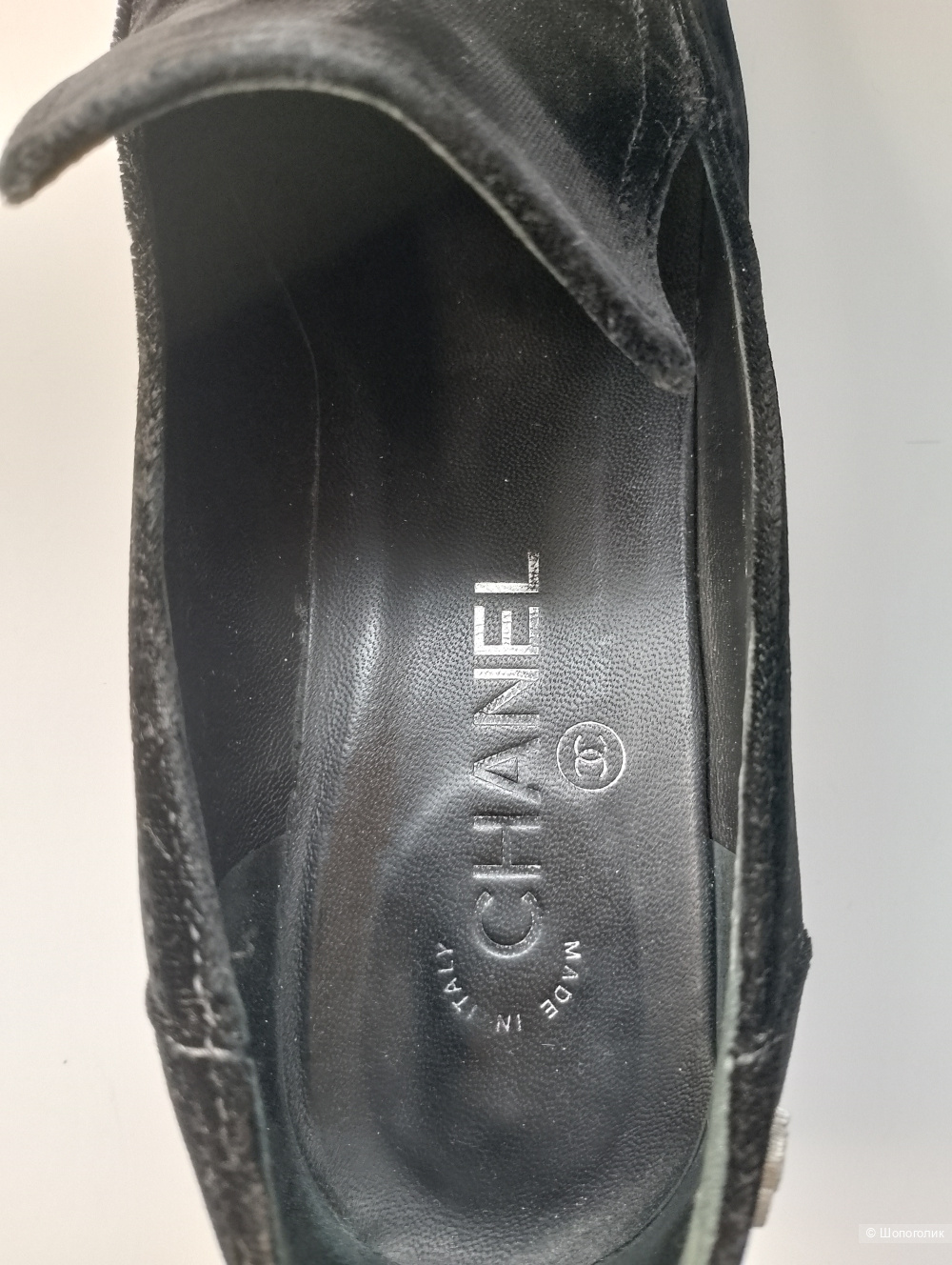 Лоферы chanel со львом велюровые, 39С