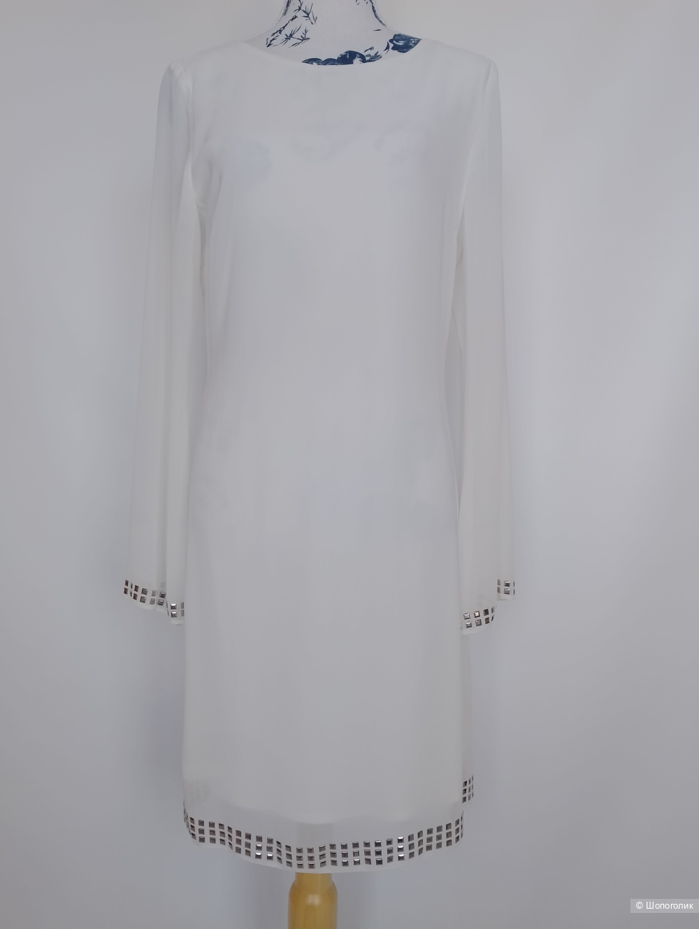 Платье wallis белое свободное, uk12