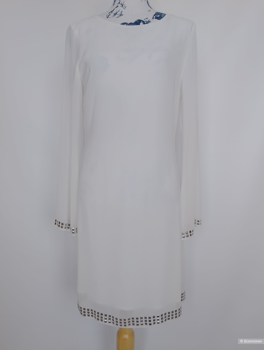 Платье wallis белое свободное, uk12