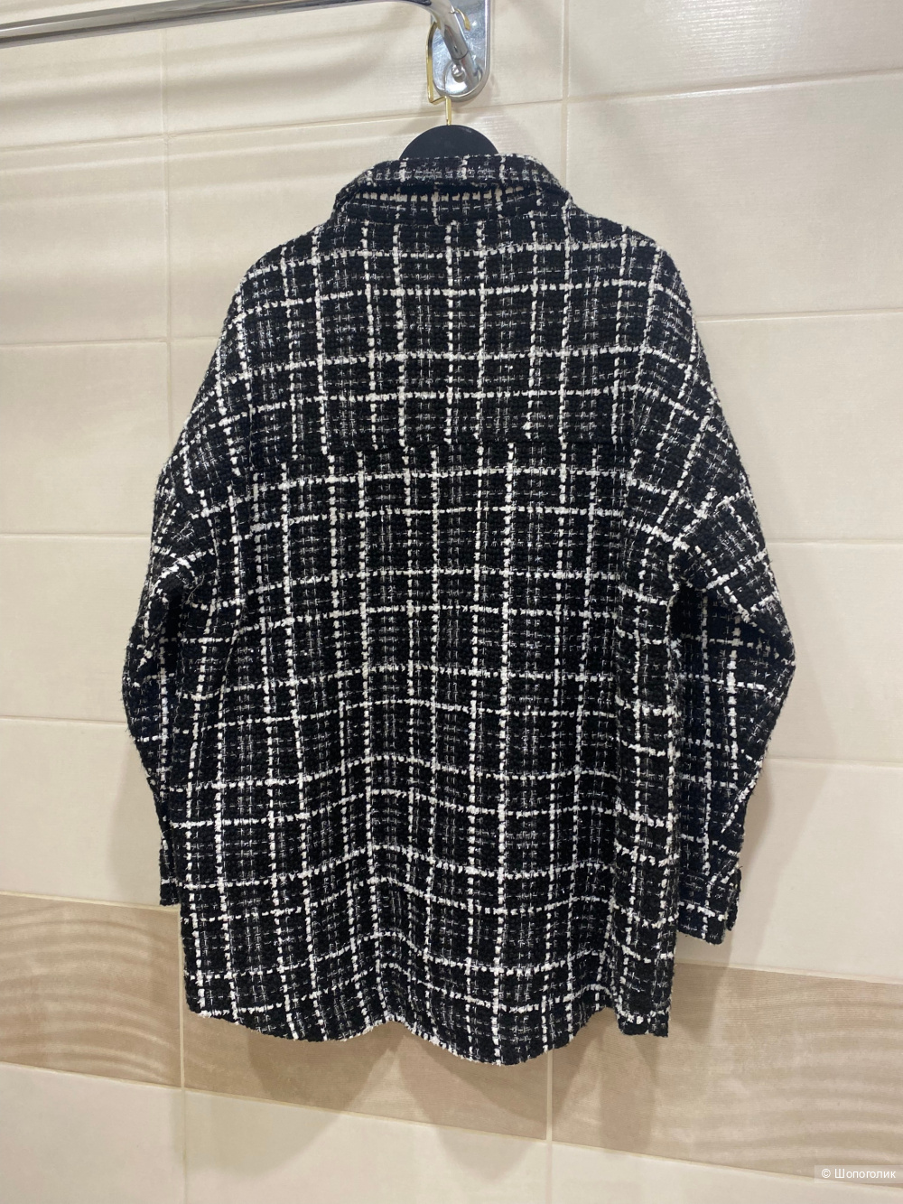 Твидовый жакет Quiz.Размер М.Оверсайз.