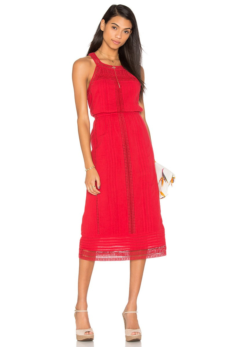 Платье миди joie хлопковое, S