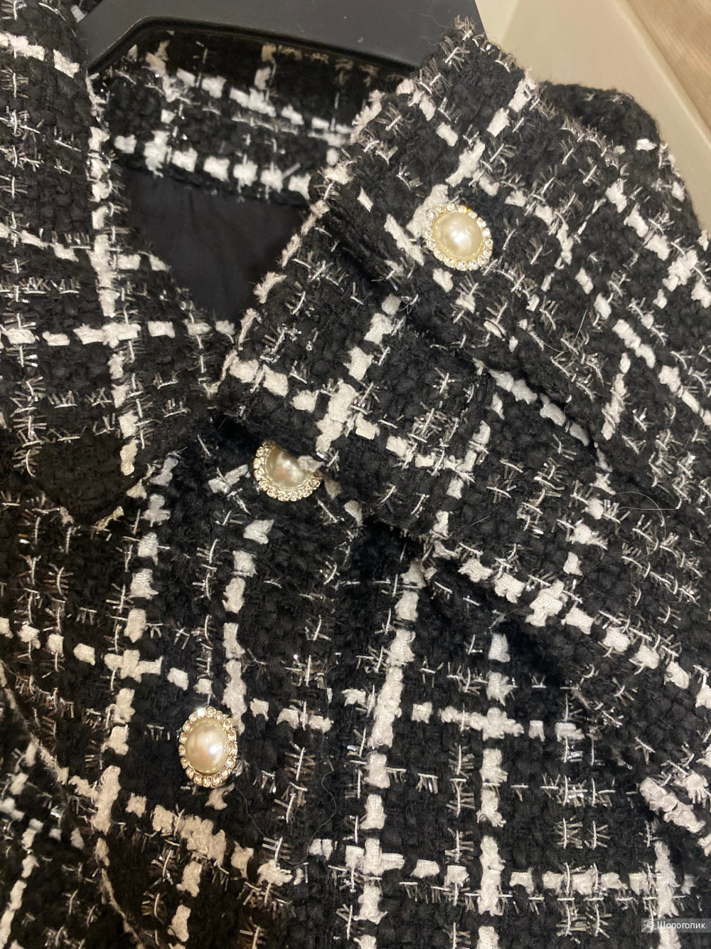 Твидовый жакет Quiz.Размер М.Оверсайз.