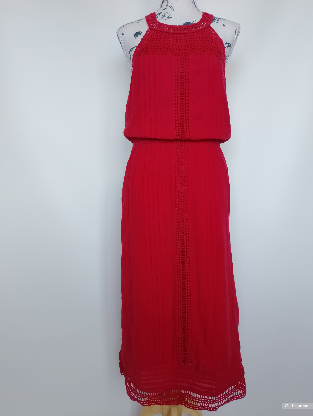 Платье миди joie хлопковое, S