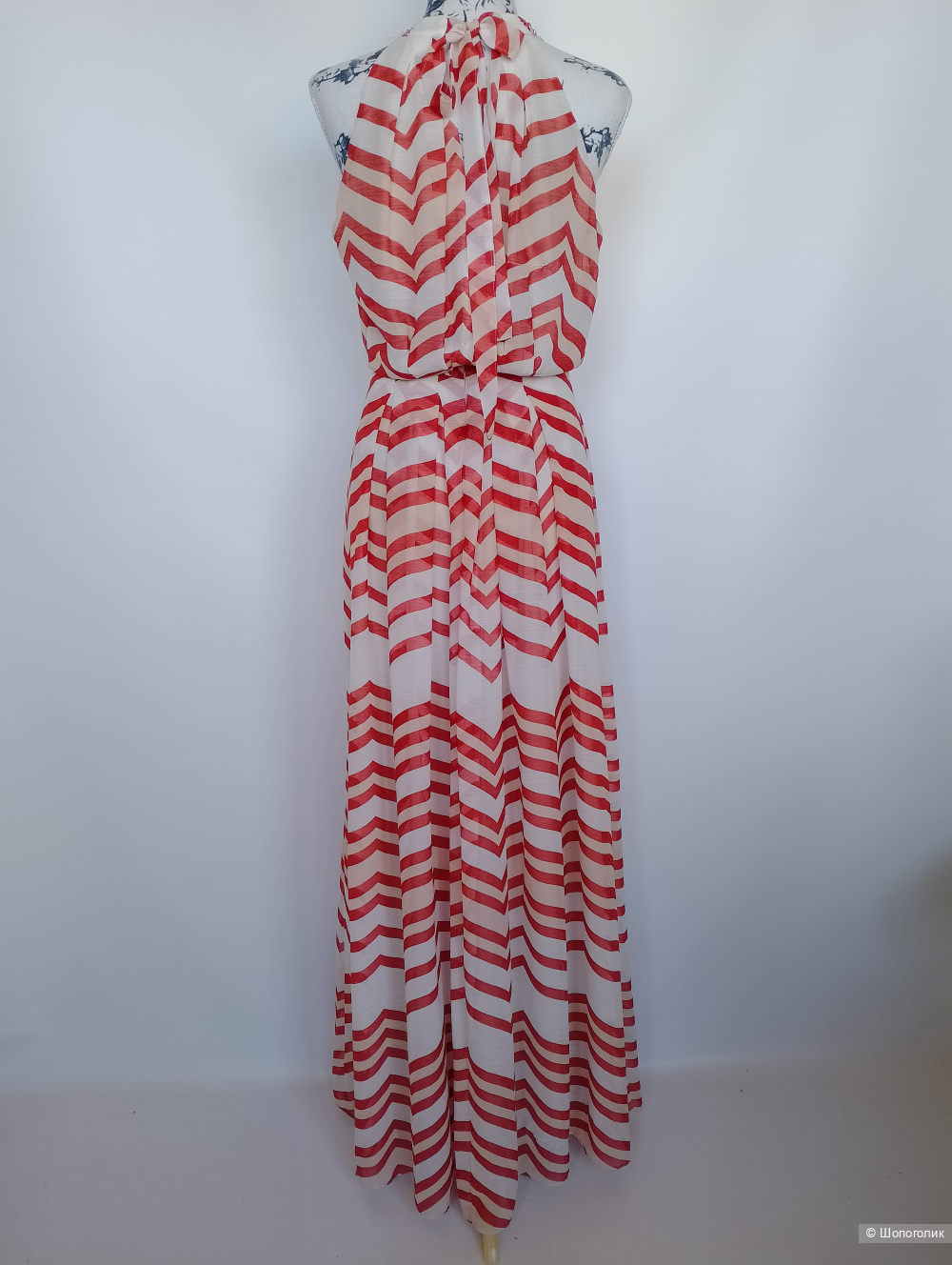 Платье в пол макси koton вышивка бисером, S